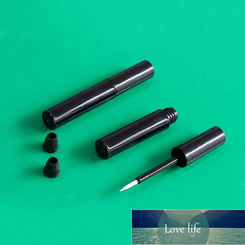 Bottle 50pcs 1.2ml Mini Cosmetic Empty Black Eyelashes Tube Mascara Eyeliner Vials Makeup Organzier Container With Brush Plug