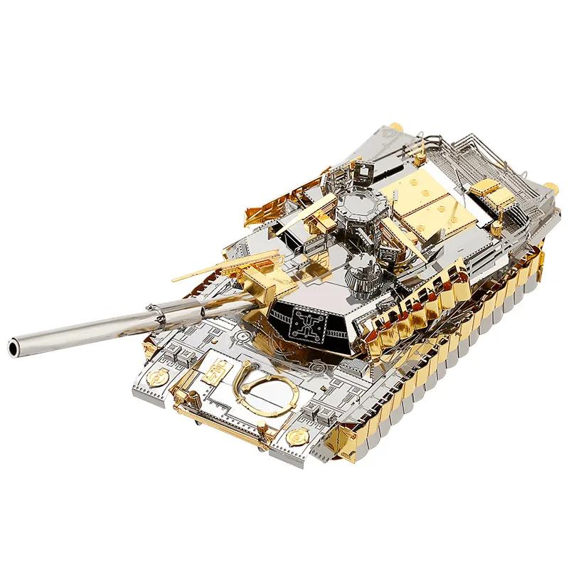 MODELO Piececool 3D rompecabezas de metal M1A2 SEP Tusk2 tanque militar montaje kit de modelo de metal DIY 3D corte láser modelo rompecabezas Juguetes