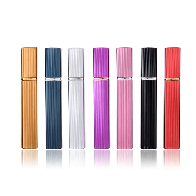 Портативный 12ML Travel Container Aluminium Refillable Perfume Распыляет бутылку Пустые косметические контейнеры Perfumes Бутылки