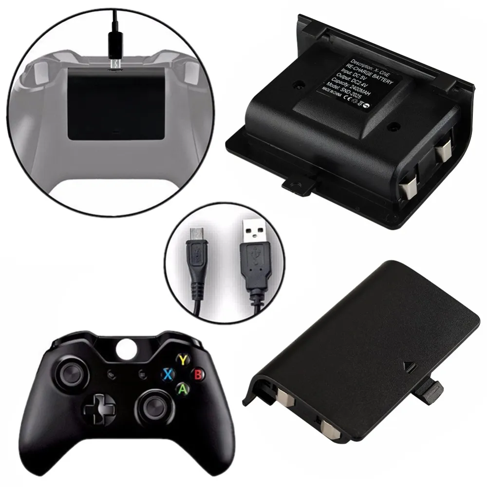 Per batteria controller XBOX ONE con cavo di ricarica Batteria di backup per kit batteria ricaricabile per gamepad wireless Xbox One