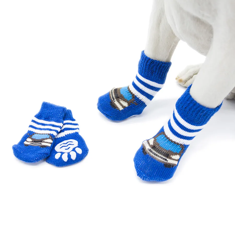 4 adet / grup Kış Sıcak Pet Köpek Çorap Moda Kaymaz Köpek Çizmeleri Küçük Köpek ve Büyük Köpek 27 S2