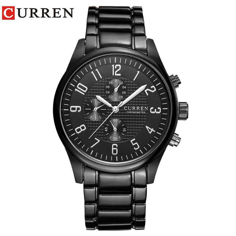 Curren Classic Fashion Quartz Men Watches Full Steel Sports Wrist Watch Waterproof Male Clock Relogio Masculino Reloj Hombre Q0524