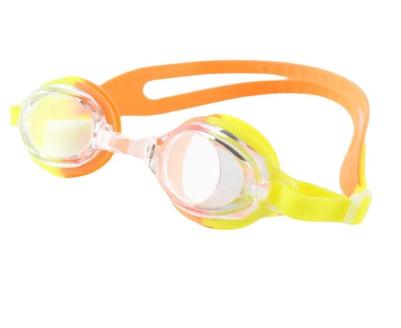 Watersporten antifog zwembad zwemmende brillen kinderen kinderen jongens meisjes duiken bril zwemmen zwembad eyewear siliconen verstelbare kleurrijke duiking goggle
