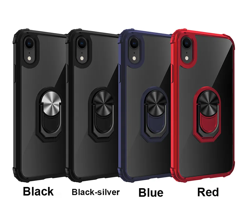 Halka Durumda iPhone 12 Pro Max 11 XR 6 7 8 Artı Samsung S21 Ultra Manyetik Kickstand Yeni Telefon Kapak