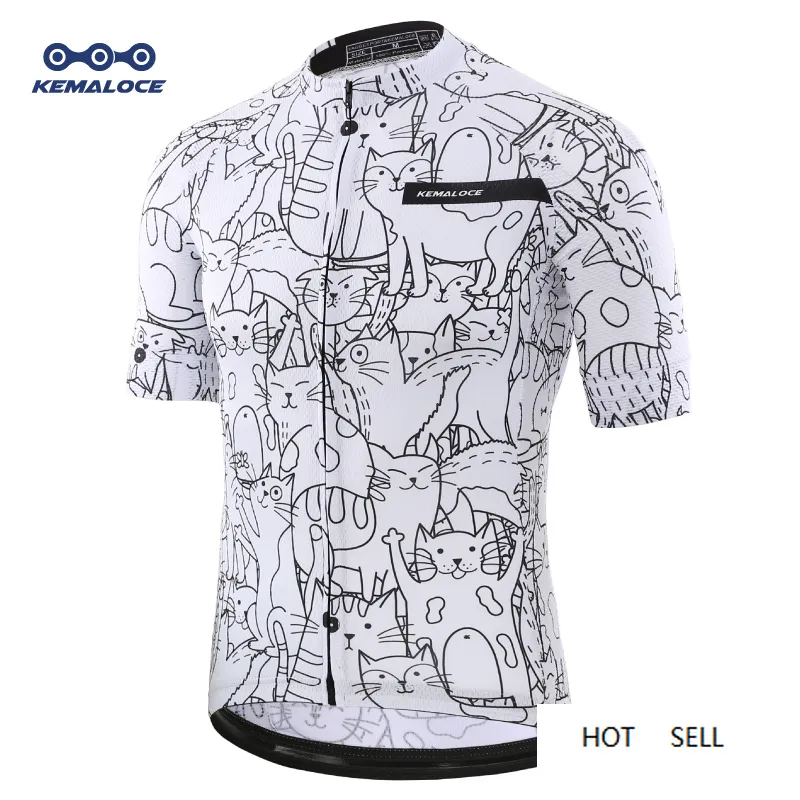 Breathable Unisex Cycling Jersey Spring Anti-Pilling Eco-Friendly Bike Clothing Top Road Team Bicycle