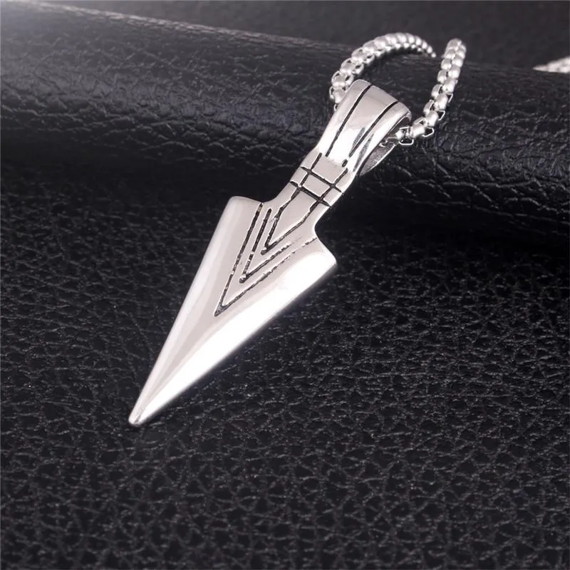 Pendant Necklaces Arrival Vintage Geometric Blood Stainless Steel Necklace Brave Soldier Peace Lover Men Retro