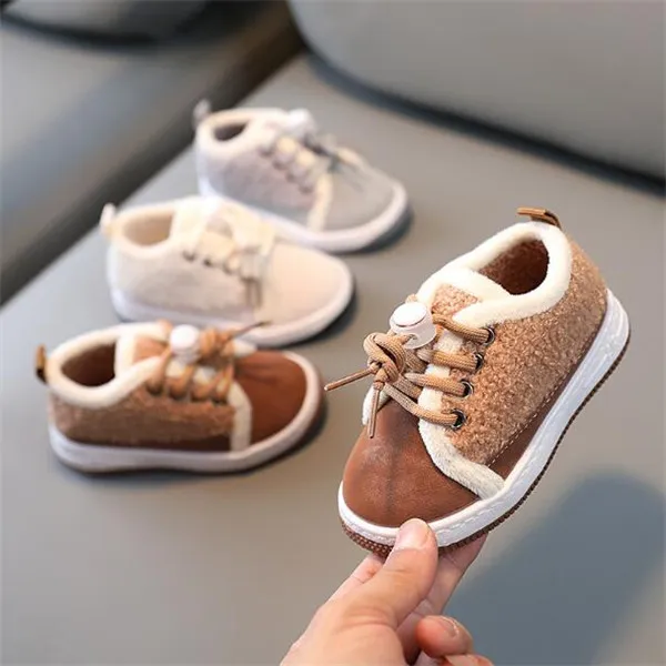 Chaussures décontractées en coton à fond souple pour enfants