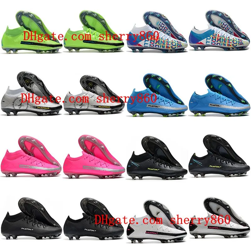 2021 Soccer Shoes Quality Męskie Cleats Phantom GT Elite Dynamic Fit FG Outdoor Football Boots Scarpe da Calcio