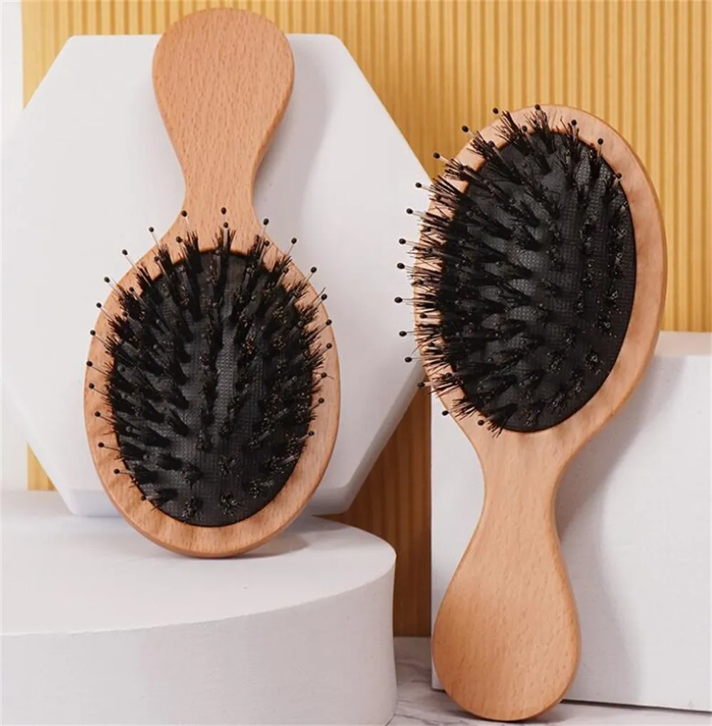 Usine coussin d'air Massage brosse à poils large dent Double tête plate queue pointue professionnel Salon de coiffure peigne de coiffure