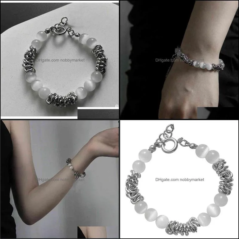 Live splicing advanced texture Bracelet Female Minority design sense of light luxury cool style accessories for students