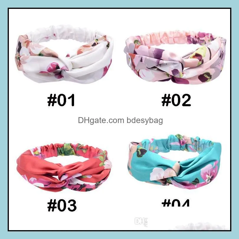 Cross Print headband Bohemia hair accessories Summer hairband for Women Scrunchie Wash Face Turban Accesorios Para El Cabello