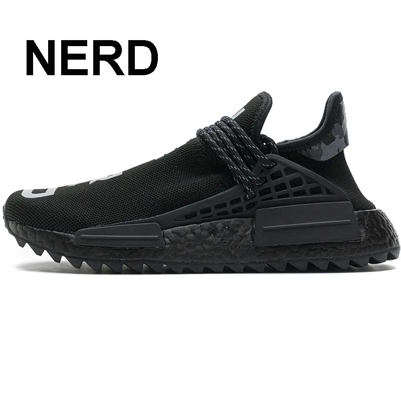 Pharrell Hu Mens Triple Blank Canvas Trail Sneakers Human Race Best Workout Shoes In Tangerine Black Blue Yellow Red Green Happy NERD Size 13 From Waillyshoes 89.54 DHgate.Com