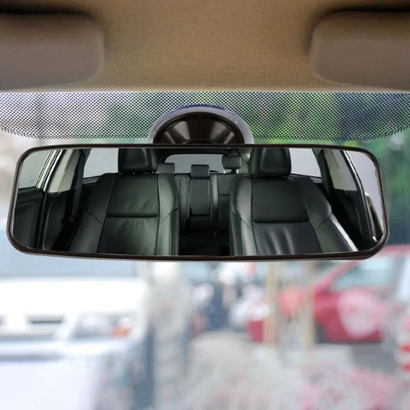 Other Interior Accessories Universal Car Rearview Mirror Rear View Adjustable Suction Cup Wide Long Safety Indoor Auxiliary