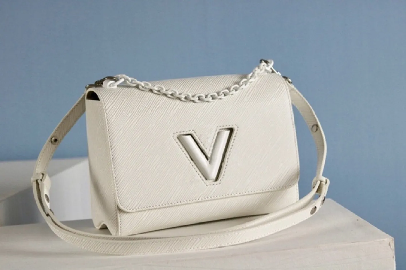 Classic Original high quality luxury designer bag Twist MM handbags leather messenger shoulder bags Crossbodys purse free ship
