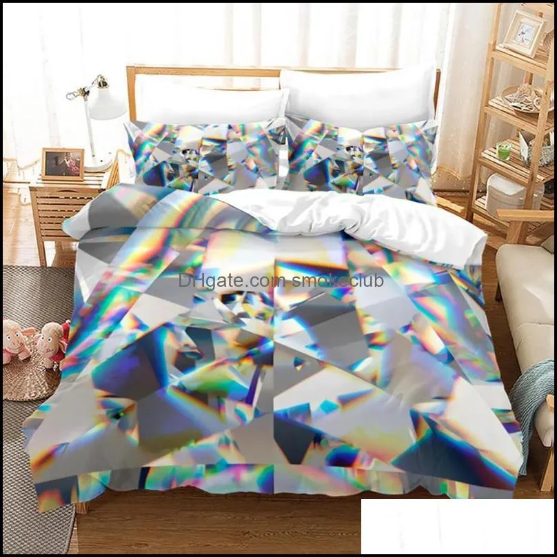 Bedding Sets Masonry Set Single Twin Full Queen King Size Bed Aldult Kid Bedroom Duvetcover 3D Anime 011