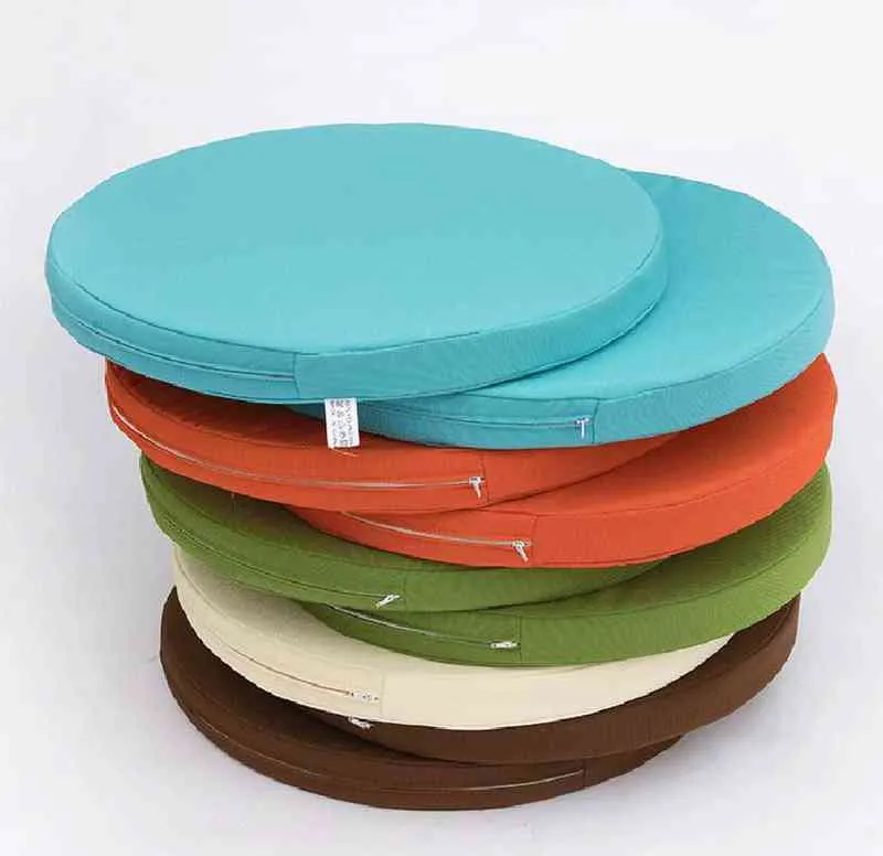 Outdoor Waterproof Round Chair Cushion 45cm Deep Seat Ibiza