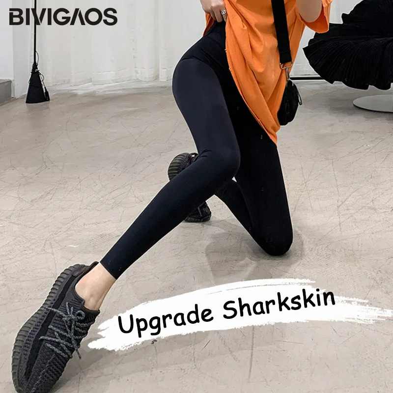 BIVIGAOS New Summer Thin Ice Silk Sharkskin Shorts Women's