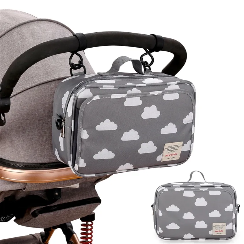 Barnvagn resor bärbar multifunktionell vårdblöja väska Polyester Vattentät förvaring för mor och barn 220222
