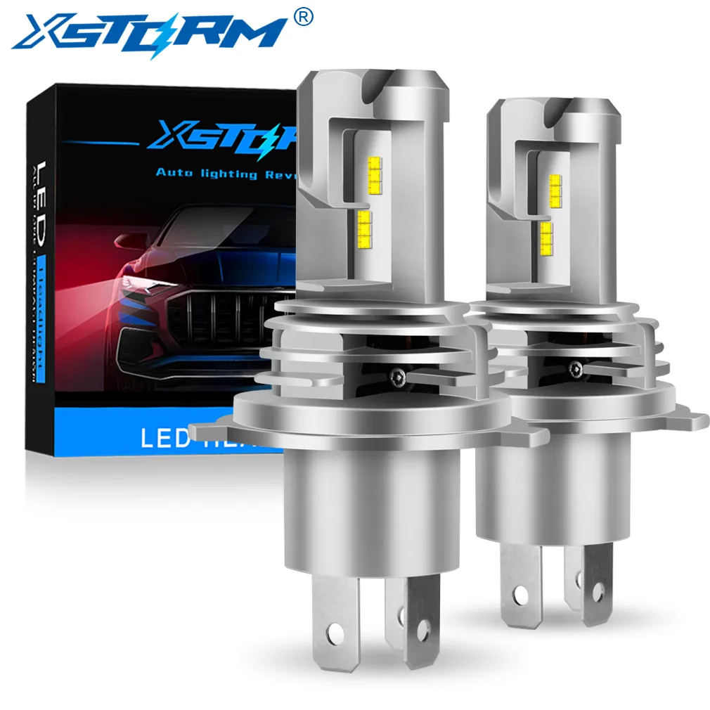 LED 9003 HB2 Headlight Bulb Car Motorcycle 50W 12000LM High Low Beam 12V 6000K White lampada Led H4 Moto Auto Fog Lamp