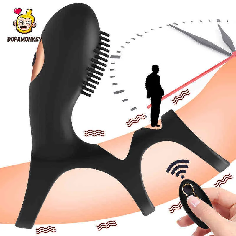 NXY Cockrings Wireless Penis Rings Vibrator for Male Delayed Ejaculation 10 Speeds Couple Strap on Enlargement Man Reusable 1124
