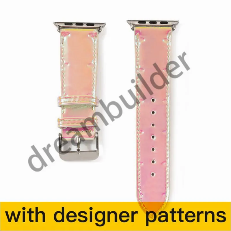 Watchband Smart strap For Watch Band 41mm 42mm 38mm 40mm 44mm 45mm iwatch 2 3 4 5 6 7 bands Leather Straps Bracelet Stripes watchband gfhj