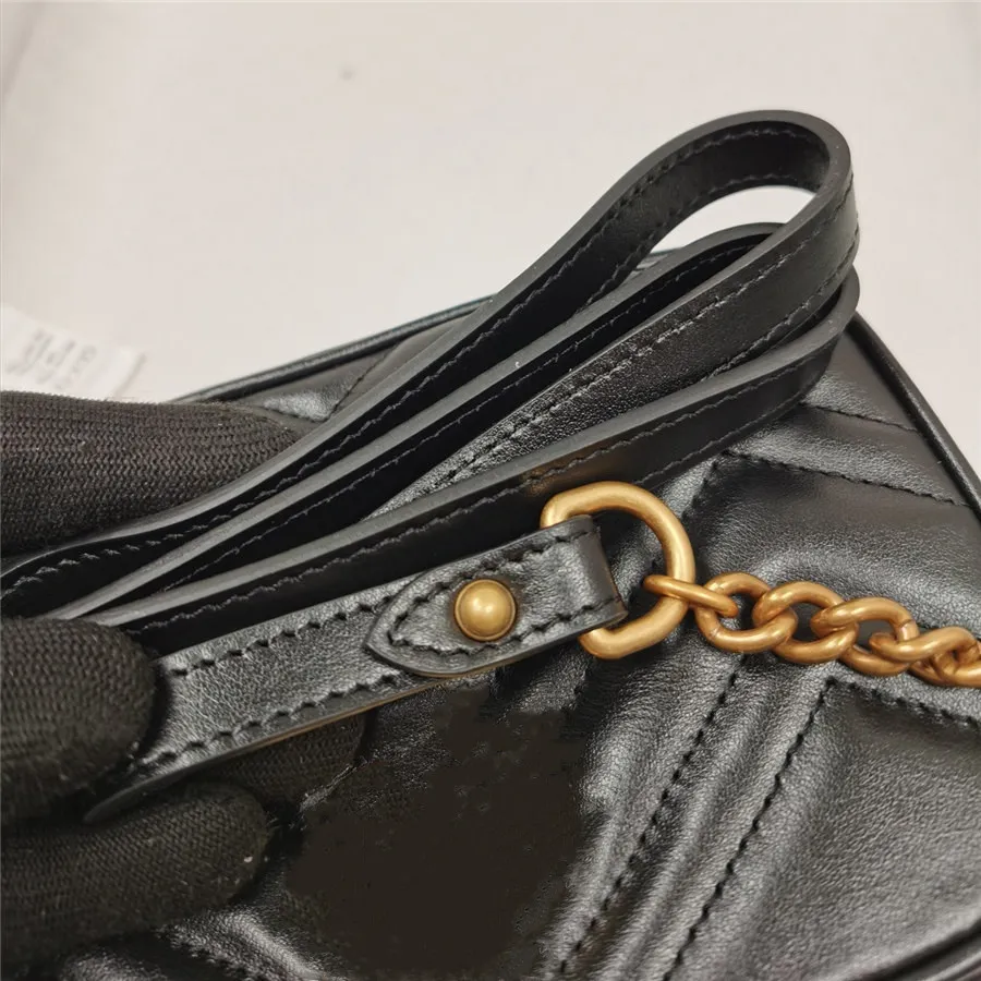 Wholesale genuine leather camera bag purse fashion shoulder bag cowhide handbag presbyopic card holder purse evening bag messenger women