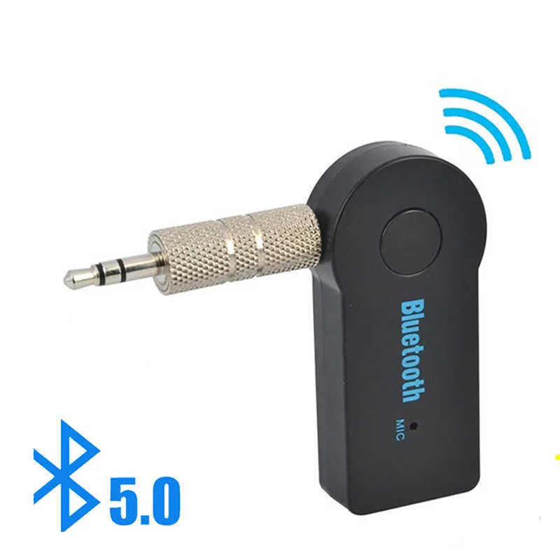 2 in 1 무선 Bluetooth 5.0 수신기 송신기 어댑터 3.5mm 잭 자동차 음악 오디오 Aux A2DP 헤드폰 핸즈프리 repiever