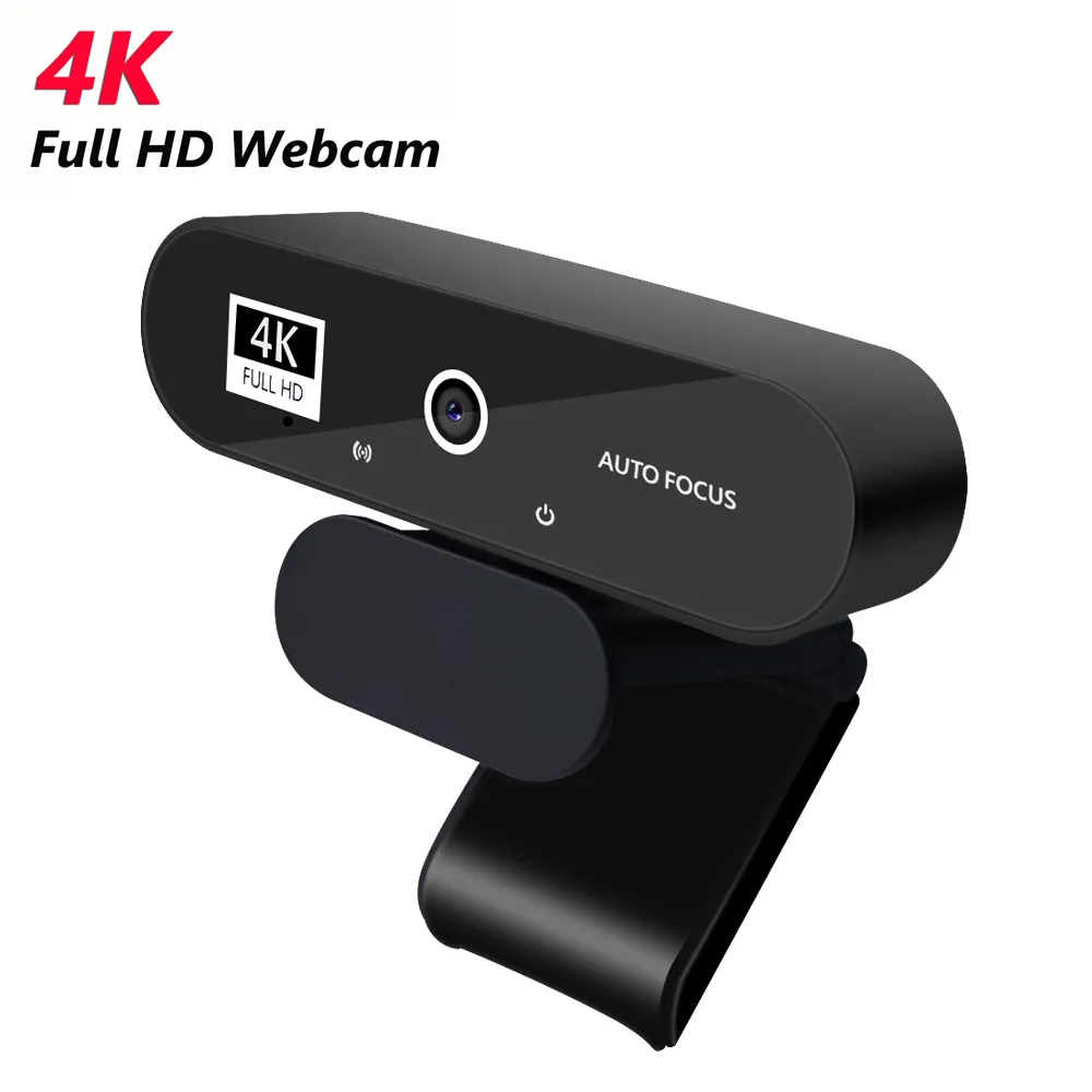 Full HD CAM 4K 2K 1080p Autofokus Minikamera PC-dator USB Web Cam Livestreaming Video Calling Conference