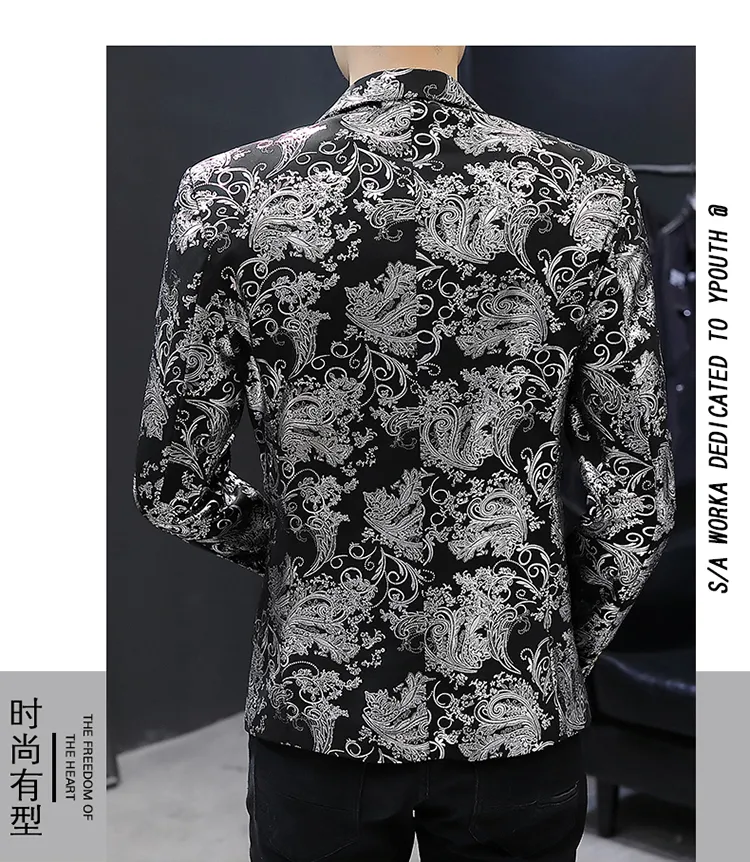 Herren Anzüge Blazer Männer Nachtclub Junge Casual Anzug Männlichen Kleine Jacke Koreanische Host_voghion.com