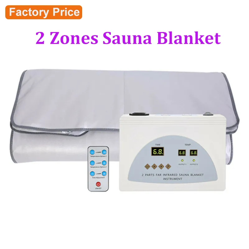 Factory Price !!!Far Infrared Sauna Blanket Heating Therapy Slimming Body Wrap Portable Bag FIR Slim Machine