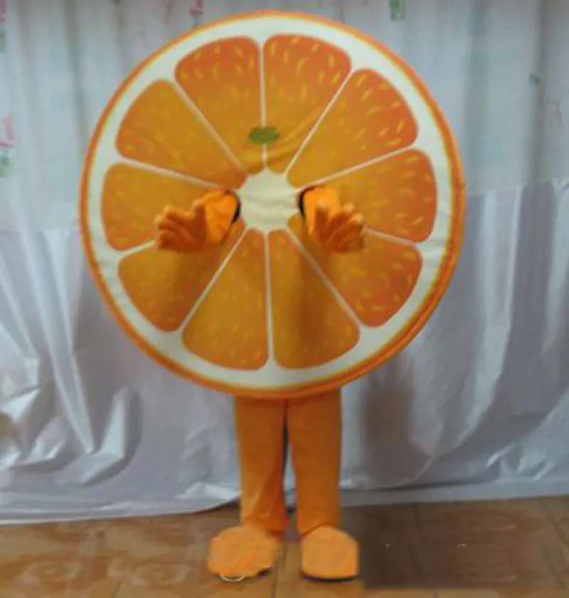 Performance Fruit Oranje Mascotte Kostuums Halloween Fancy Party Jurk Cartoon Karakter Carnaval Xmas Pasen Reclame Verjaardag Party Kostuum Outfit