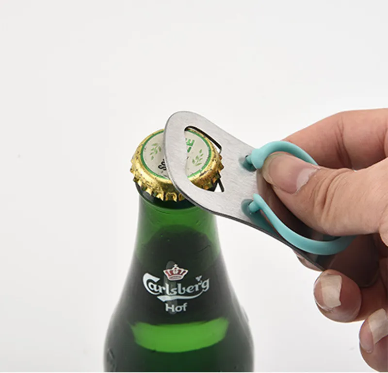 Stainless Steel Bottle Opener Corkscrew Portable Special Slipper Shape Flat Opener Handle Corkscrew Beer Bottle Opener Kitchen Supplies