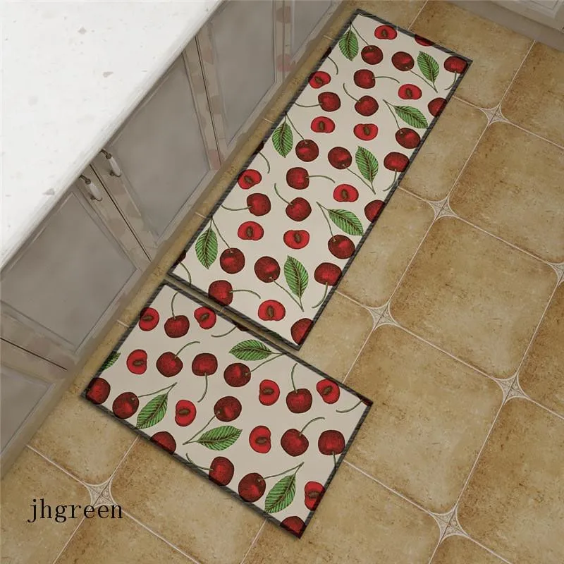 Tapis de cerisier Hommes et femmes Chambre Tapis de décoration Tapis Tapis de chevet Cuisine Cuisine Tapis Simple Anti-Slip Tapis 3D Tapis pour salle de séjour à la maison