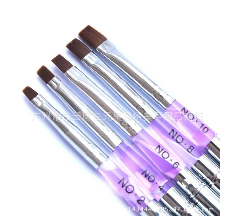 Escovas de unhas Atacado- 1 pcs Hideaway Sable Destacável Gel de UV Pintura Acrílica Escova de Escova de Arte Ferramenta de Desenho Pen