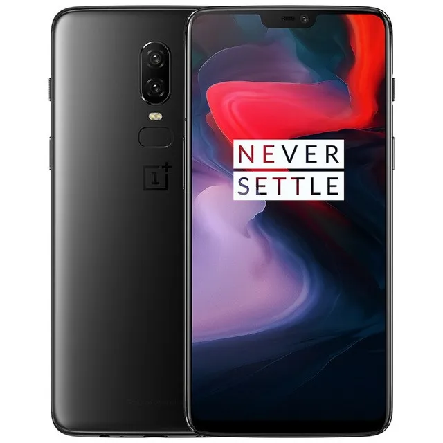 Original OnePlus 6 4G LTE 휴대 전화 6GB RAM 64GB ROM Snapdragon 845 Octa Core Android 6.2 "전체 화면 20MP NFC 지문 ID 휴대 전화