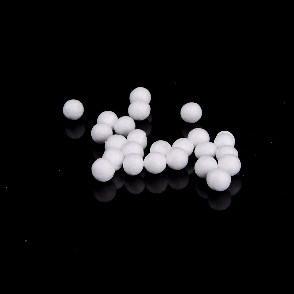 2021 1cm 1.5cm 2cmの白いモデリングの泡ボールポリスチレンの発泡スチロールのボールクリスマスのスティーフアム工芸品