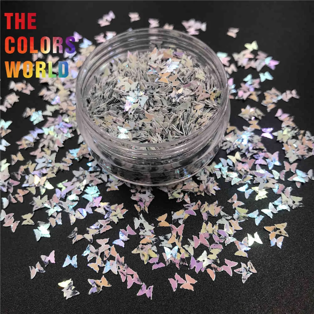 TCT-418 borboleta 3mm forma glitter Nail decoração Corpo Arte Tumbler Crafts DIY Handwork Acessórios Festival fornecedor