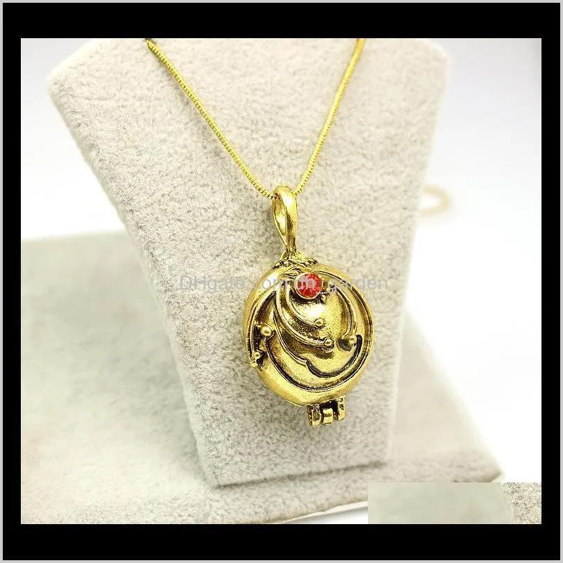 Pendant Necklaces Vintage Jewelry Chains The Vampire Diaries Elena vervain Necklace Locket Pendants Elena Nina Gold Silver Plated