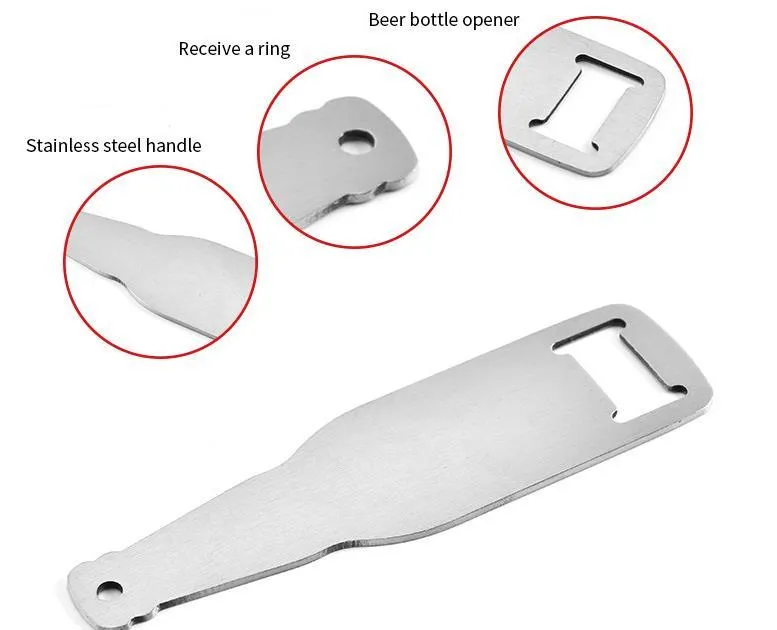 Stainless Steel Opener Hanging Wall Mount Bottle Opener Portable Wine Openers Durable Beer Bottle-Openers Kitchen Bar Waiter Tool SN6279