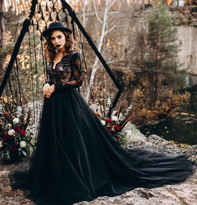Robe de mariée gothique deals