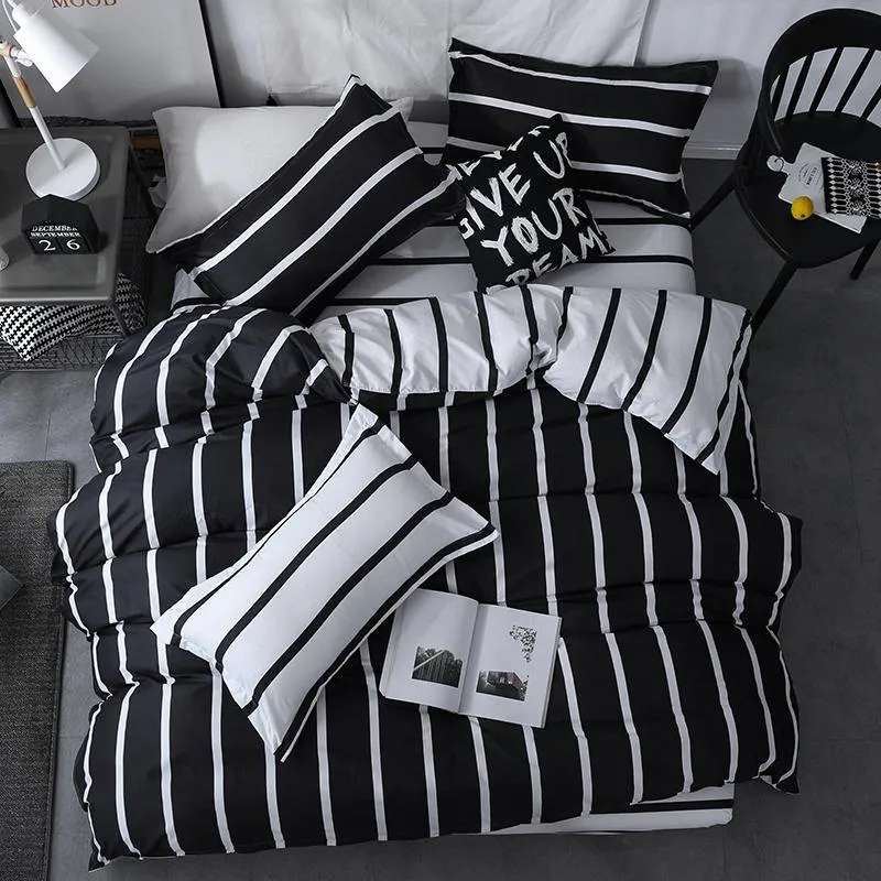 2023 Triangle Blue Gray Comforter Sets Kmart With Stripe Bed Sheet