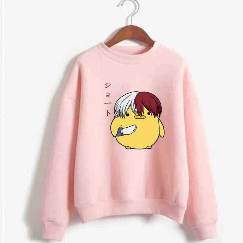 Cute Mens Coolies My Hero Academi Mężczyźni Kobiety Swetry Bluzy Bluzy Shoto Todoroki Anime Hoodki Streetwear Topy H1227