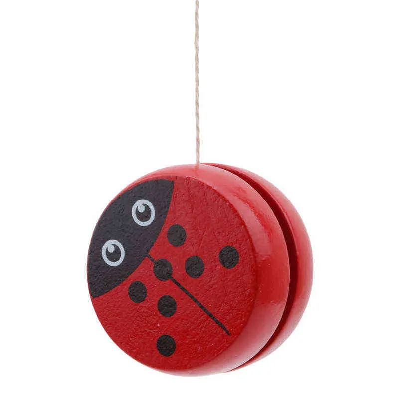 4,8 cm härlig trä yo personlighet kreativ byggnad personlighet sport hobbies klassiska leksaker för barn jul G1125