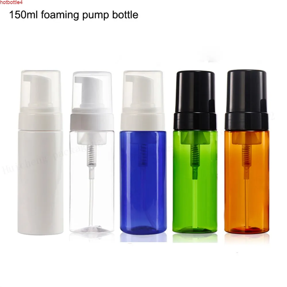 20 X Soap lotion cream pump bottle 100ml 200ml foam Dispenser clear amber blue green white plastic cosmetic container 5ozhigh qualtit