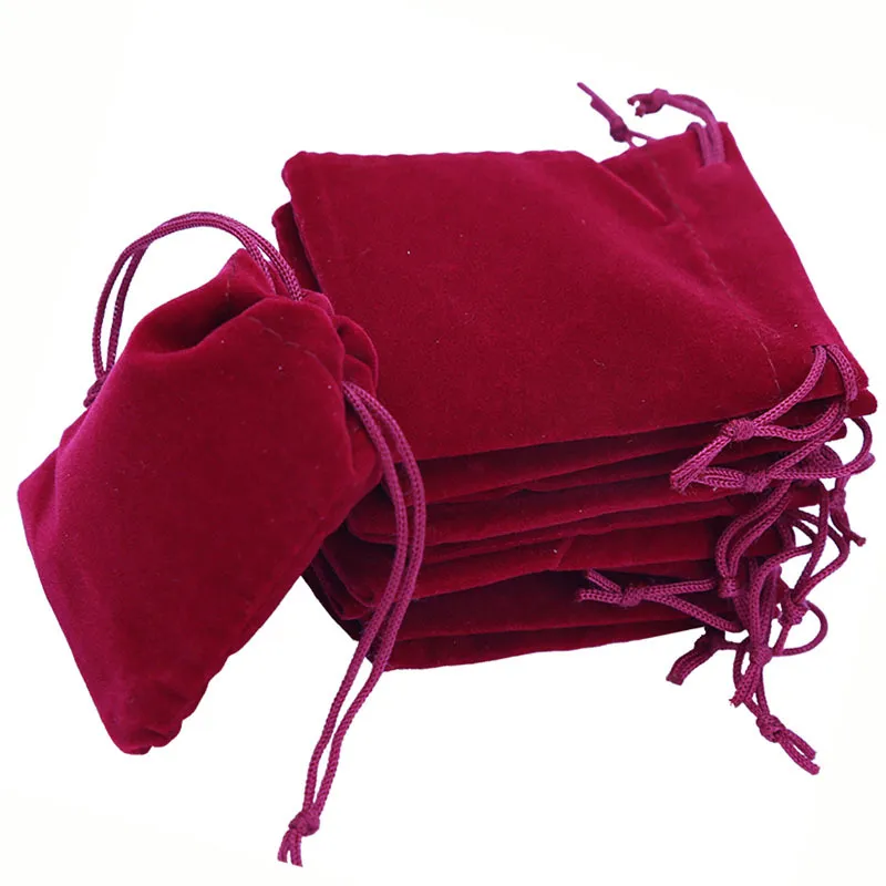 Bags 6x7cm Soft Velvet Drawstring Gift Bag Jewelry Packaging Display Samll Pouch for Christmas/Wedding 500Pcs/lot