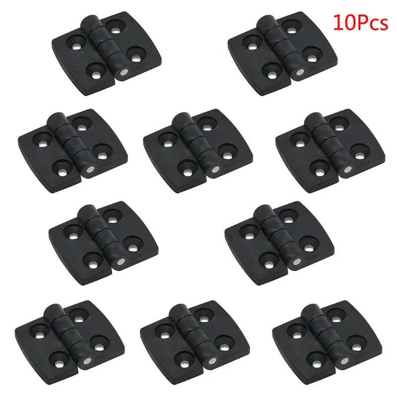 10pcs Bisagras Pequeñas Mini Bisagras Plástico Negro Puertas