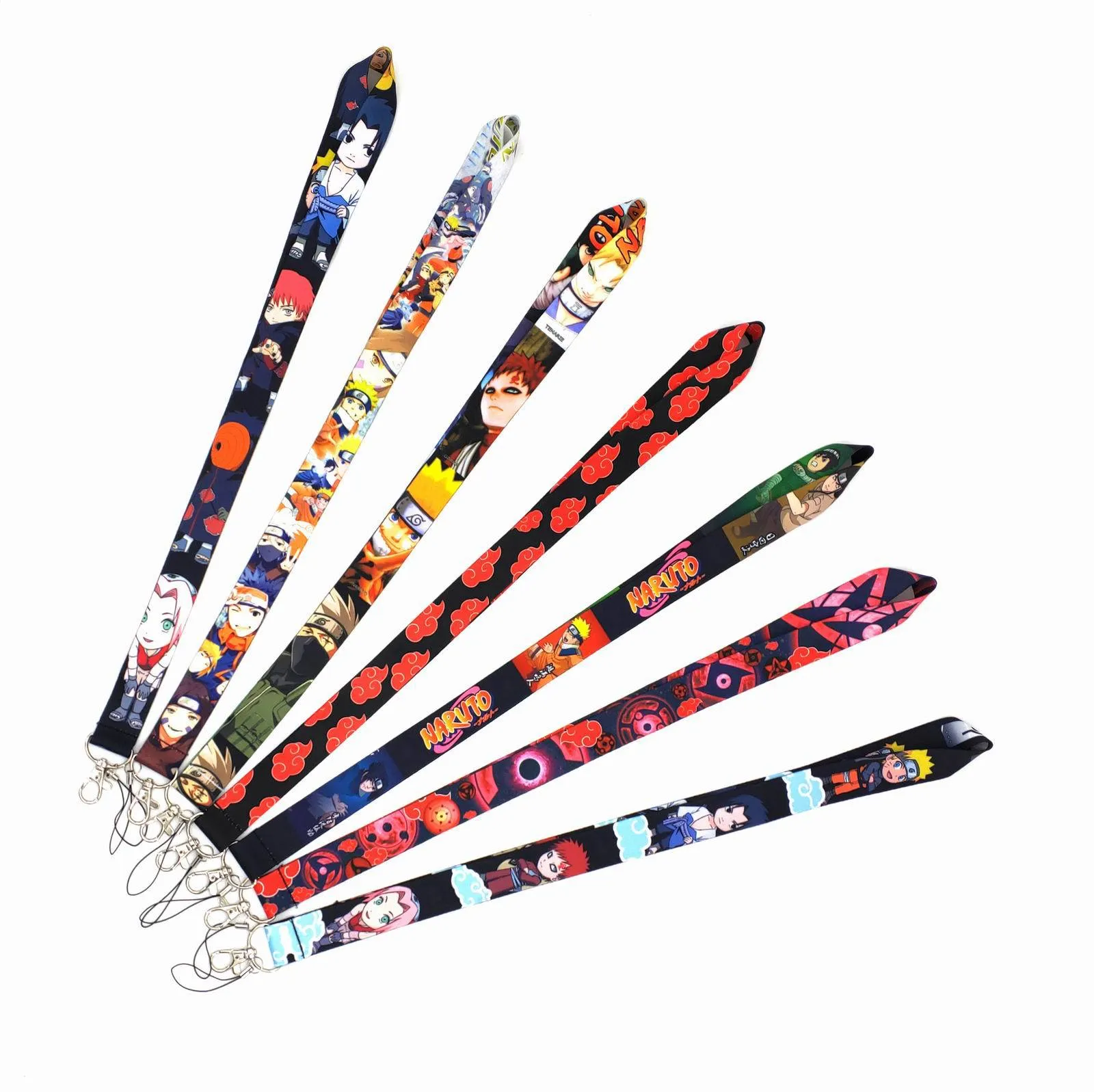 Wholesale 20pcs Anime Lanyards Cool Neck Strap Phone Keys ID Card Holder Lanyard For Keys DIY Hanging Rope