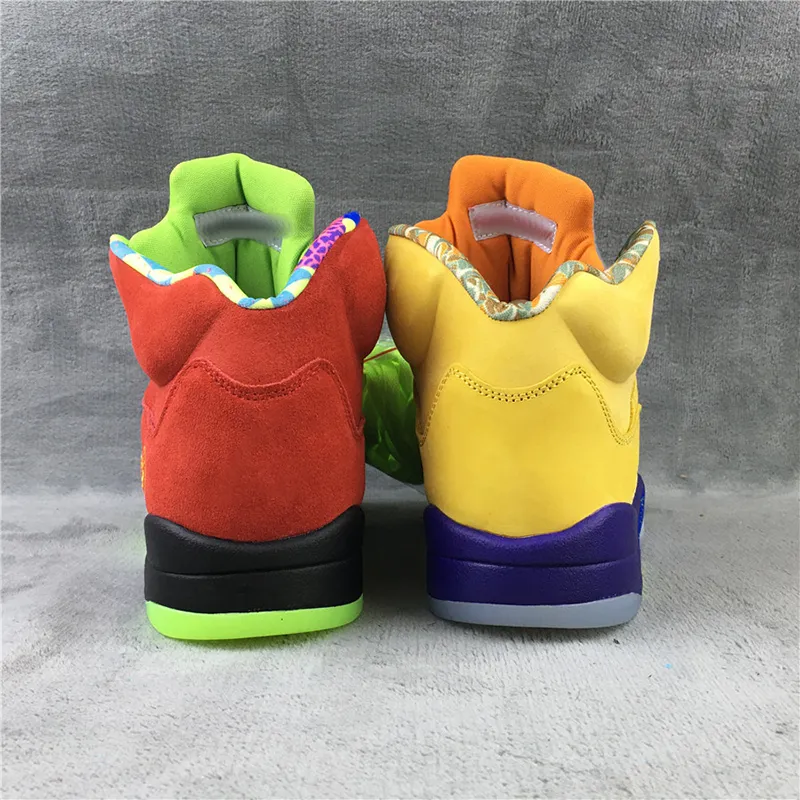 2021 Top Quality Jumpman 5 5s OG Oregon Basketball Shoes Michigan Running Sneakers Luxury Designers Red and yellow Mandarin duck Men casual coach Trainers With Box