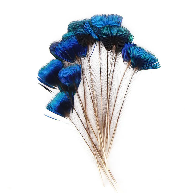 Couronne de paon en plumes de 4 à 7cm, 20 pièces, décoration pour fête de mariage, bricolage de vêtements, sac de couture, chaussures, chapeaux, couvre-chef, boucles d'oreilles, ornements