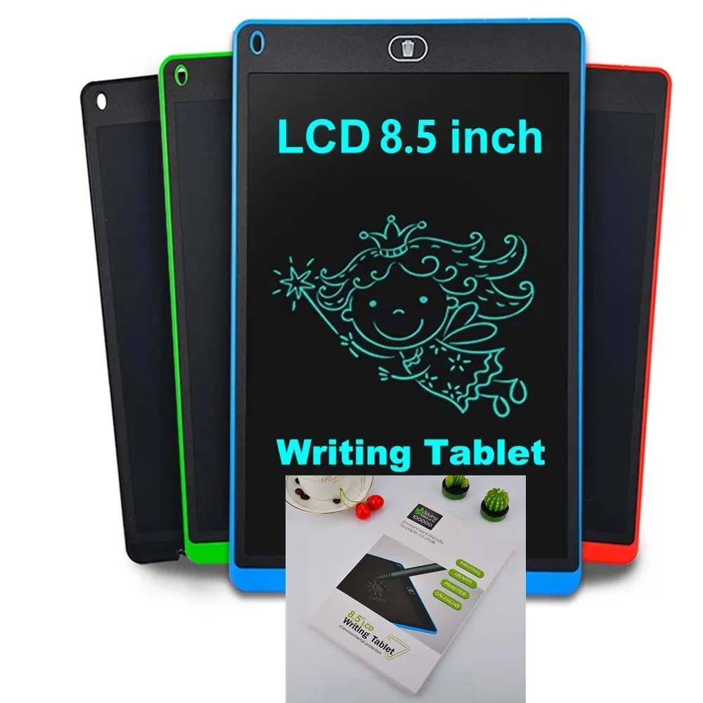 8.5 بوصة lcd الكتابة أقراص مذكرة الرسم اللوحي لوحات الرسومات الإلكترونية للأطفال لوحة المفكرة الرقمية مع مكتب مكتب المنزل